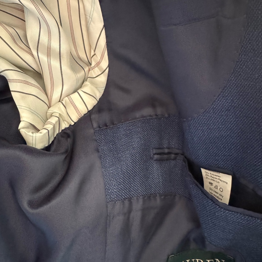 Men’s blue Two-Button Blazer - Picture 6 of 7